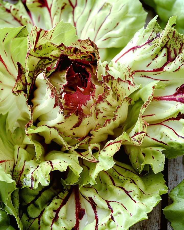 Castelfranco-siklaavi Variegata Late -siemenet (Cichorium intybus) – vihannes