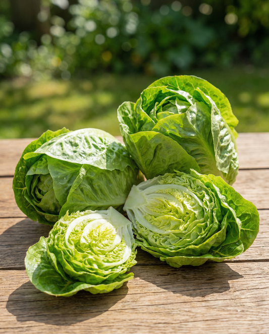 Little Gem -salaatti kompaktit päät (Lactuca sativa) – vihanneksen siemenet SeedsChoicelta