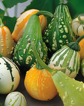 Koristetykkyrän siemenet Cucurbita Pepo yksivuotinen sekoitus Autumn Decor