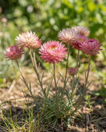 Double Mixed (Helipterum roseum) – yksivuotiset kukkasiemenet SeedsChoice-verkkokaupasta