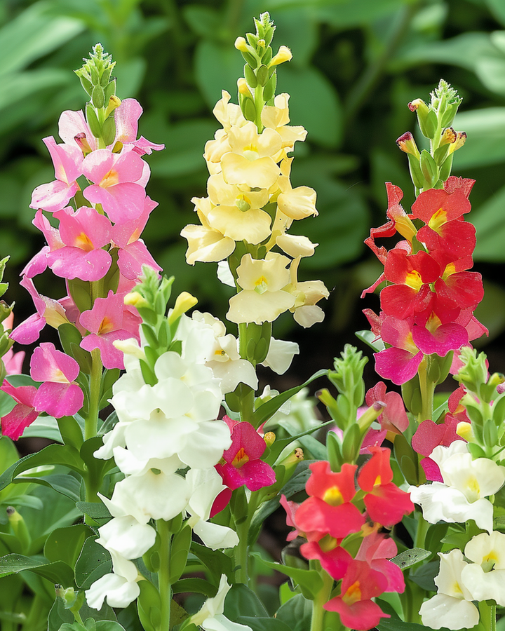 Leijonankita Tom Thumb Dwarf Mixed -siemenet (Antirrhinum majus) – yksivuotinen sekoitus