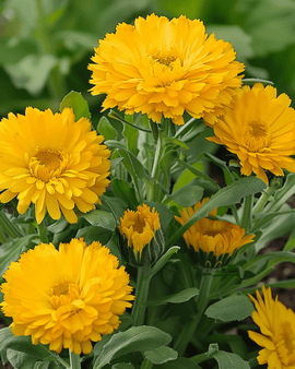 Kehäkukan siemenet Golden Emperor Calendula officinalis yksivuotinen