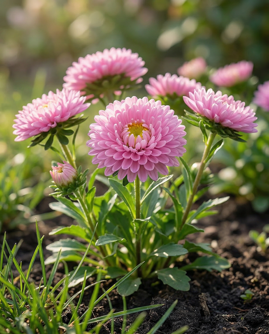 Kesäasteri Bambina Rose (Callistephus chinensis) – yksivuotiset siemenet SeedsChoice-verkkokaupasta