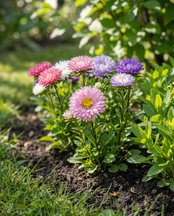 Aster Dwarf Waldersee (Callistephus chinensis) – yksivuotiset siemenet SeedsChoice-verkkokaupasta