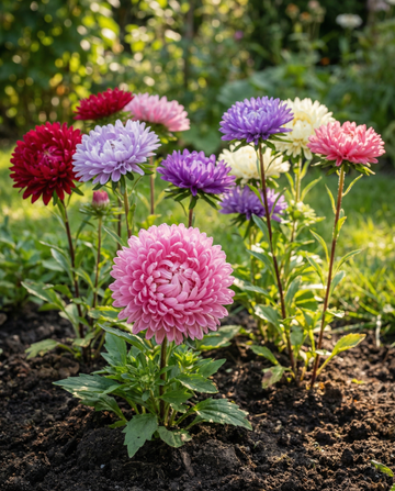 Aster Princesse Mixed (Callistephus chinensis) – yksivuotinen sekoitus, siemenet – SeedsChoice