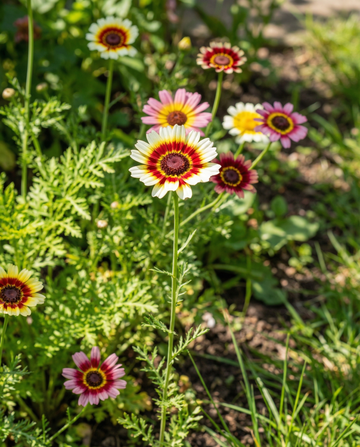 Mixed Colors (Chrysanthemum carinatum) – yksivuotiset sekoitussiemenet SeedsChoicelta