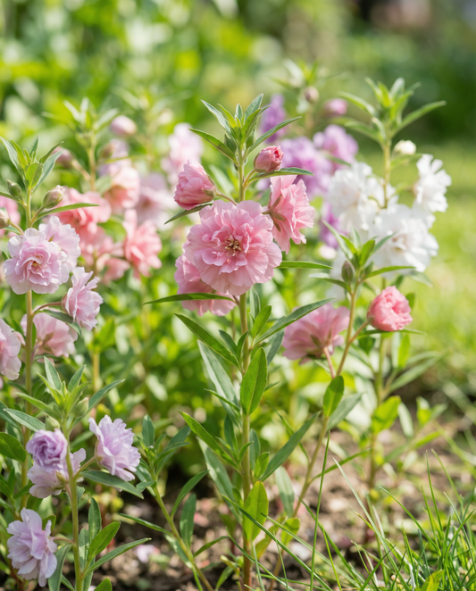 Double Flowered Mixed (Clarkia unguiculata) – yksivuotiset kukkasiemenet SeedsChoice-verkkokaupasta