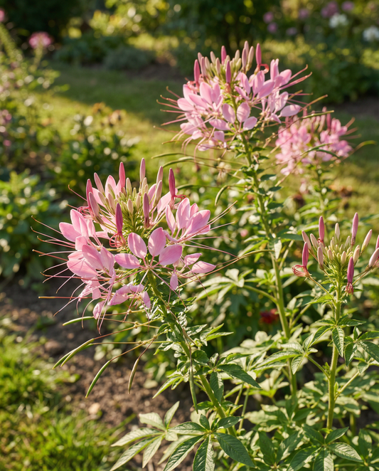 Hämähäkkikukka Rose Queen (Cleome hassleriana) – yksivuotiset kukkasiemenet SeedsChoicelta