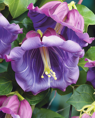 Violetin klokkevinin siemenet (Cobaea scandens) – yksivuotinen köynnös