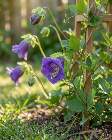 Violetti klokkevin (Cobaea scandens) – yksivuotiaan köynnöksen siemenet SeedsChoicelta