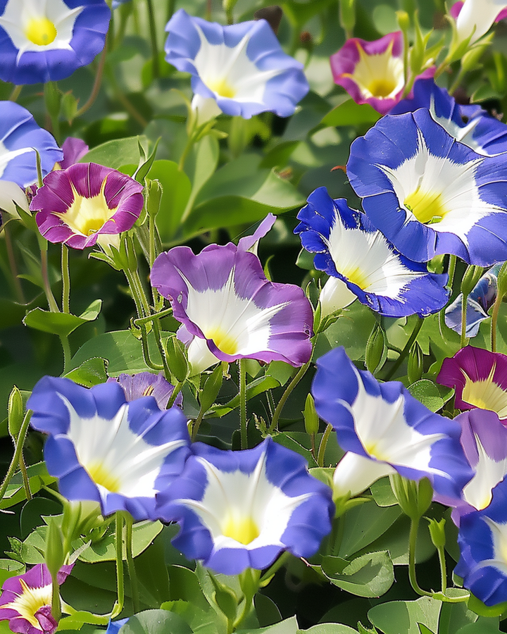 Sekasiemenet (Convolvulus tricolor) – yksivuotinen sekoitus