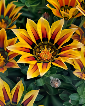 Treasure Flower Sunshine Mix Seeds Gazania Splendens Annual