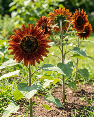 Auringonkukka Evening Sun punainen keltainen (Helianthus annuus) – yksivuotisen kukan siemenet SeedsChoice-verkkokaupasta