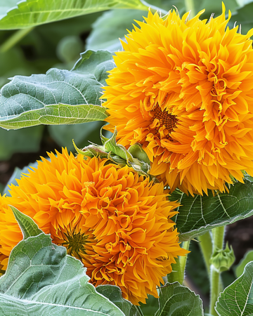 Auringonkukka Sungold Dwarf Double Flowered -siemenet (Helianthus annuus) – yksivuotinen kukka