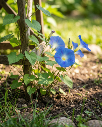 Climbing Bindweed Clark's Blue (Ipomoea tricolor) – yksivuotiset köynnöskasvien siemenet SeedsChoicelta