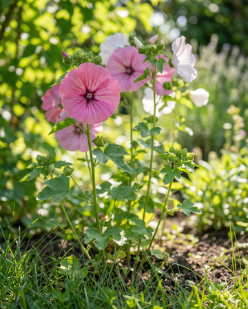 Mixed Grandiflora Funnel Mallow (Malope trifida) – yksivuotiset sekoitussiemenet | SeedsChoice