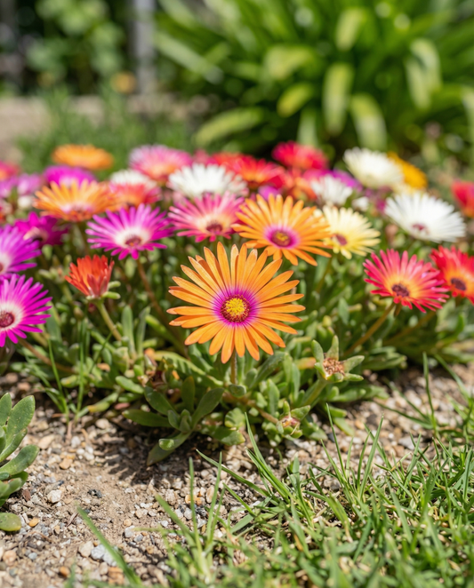 Livingstone Daisy Rock Garden (Dorotheanthus bellidiformis) – yksivuotiset sekoitetut siemenet, SeedsChoice