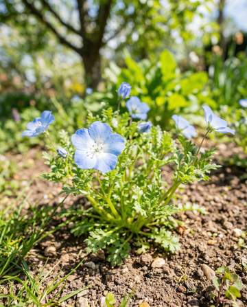 Baby Blue Eyes Sky Ground Cover (Nemophila menziesii) – yksivuotiset siemenet, SeedsChoice