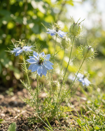 Love In The Mist Miss Jekyll Blue (Nigella damascena) – yksivuotiset siemenet SeedsChoicelta