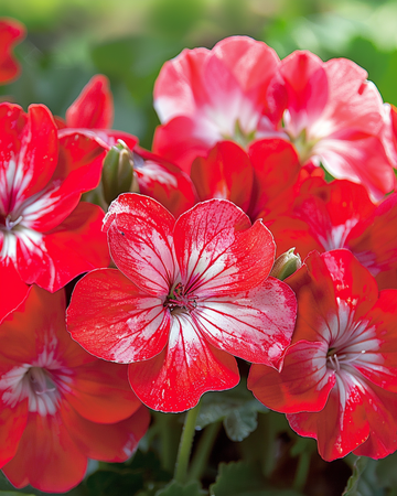 Pelargoni Bright Eyes F1 -siemenet (Pelargonium zonale) – yksivuotinen