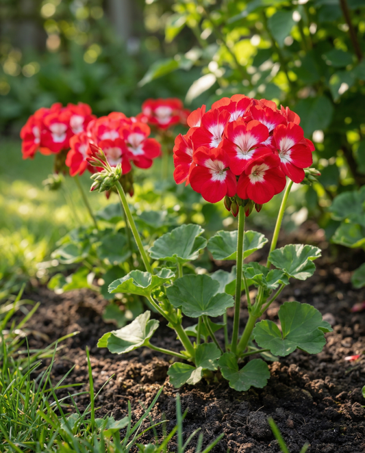 Pelargoni Bright Eyes F1 (Pelargonium zonale) – yksivuotiset siemenet | SeedsChoice