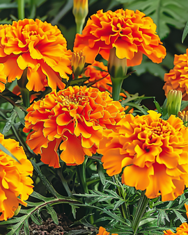 Ranskalaisen samettikukan Bolero siemenet Tagetes Patula yksivuotinen