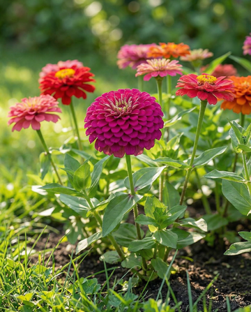 Dahlia Flowered (Zinnia elegans) – yksivuotiset kukkasiemenet SeedsChoicelta