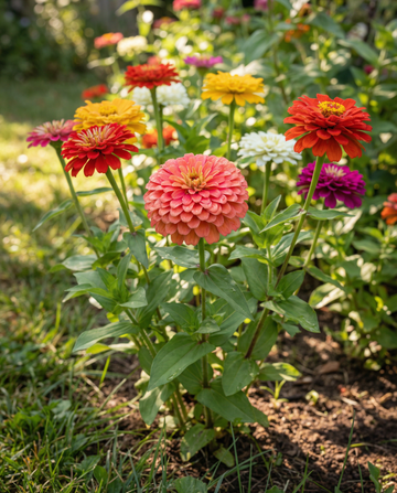Giants Of California Mixed Colors (Zinnia elegans) – yksivuotisen sekoituksen siemenet, SeedsChoice