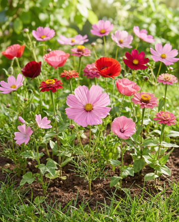 Kesäkukat Pink Red Garden Mix Blend – yksivuotiset kukkasiemenet SeedsChoice-verkkokaupasta