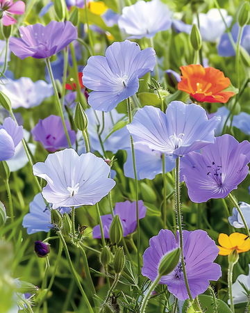 Wildflower Mix 5 G Pack siemenet (Linum usitatissimum) – yksivuotinen kukka