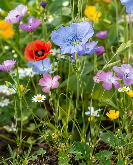 Wildflower Mix 10 G (Linum usitatissimum) – yksivuotisten kukkien siemenet, SeedsChoice