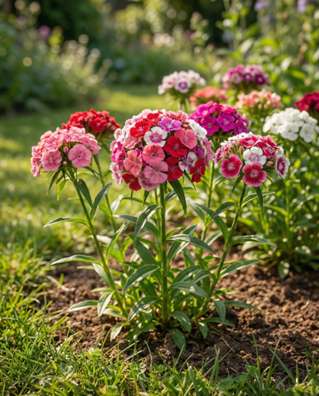 Sweet William Mixed Colors (Dianthus barbatus) – kaksivuotisen seoksen siemenet – SeedsChoice