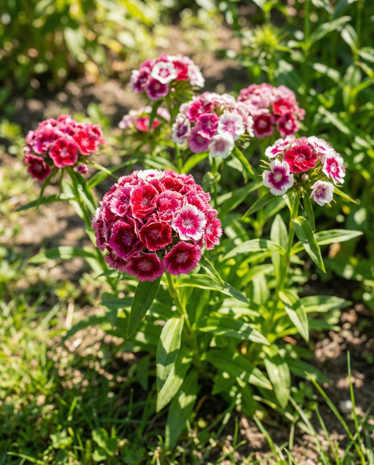 Sweet William Double Mix (Dianthus barbatus) – kaksivuotiset kukkasiemenet – SeedsChoice
