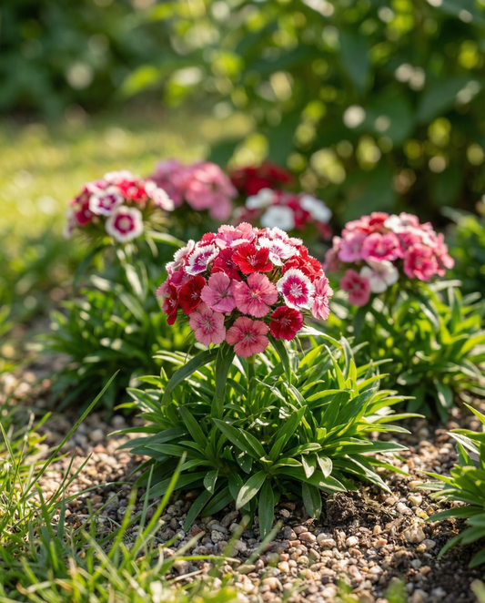 Sweet William Dwarf Mixed (Dianthus barbatus) – kaksivuotiset kukkasiemenet – SeedsChoice