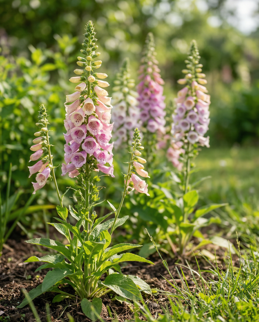 Mixed Colors 140 Cm Horti Tops (Digitalis purpurea) – kaksivuotiset kukkasiemenet SeedsChoicelta