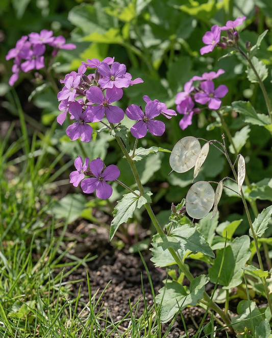 Honesty violetti (Lunaria annua) – kaksivuotiset siemenet SeedsChoicelta