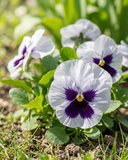 Orvokki Silverbride (Viola wittrockiana) – kaksivuotiset kukkasiemenet SeedsChoice-verkkokaupasta
