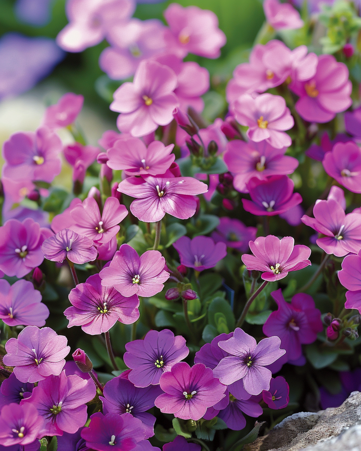 Aubrietia Whitewell Gem -siemenet (Aubrieta hybrida) – monivuotinen