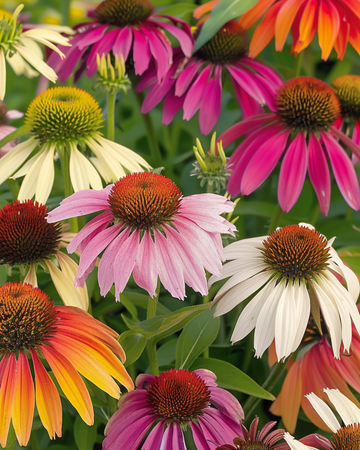 Kartiopäivänhattu Paradiso Mix -siemenet (Echinacea purpurea) – monivuotinen kukka