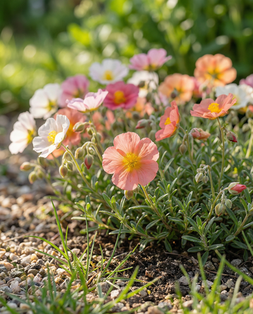 Rock Rose Mixed Colors (Helianthemum mutabile) – monivuotinen sekoitus SeedsChoicelta