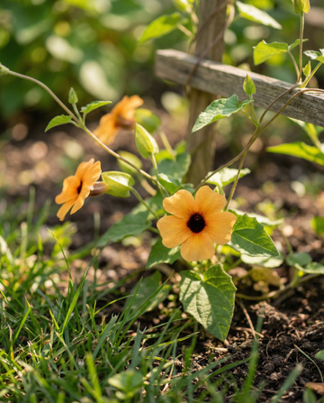 Black Eyed Susan Climber (Thunbergia alata) – monivuotiset köynnössiemenet, SeedsChoice