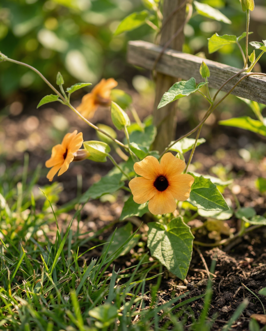 Black Eyed Susan Climber (Thunbergia alata) – perennial climber seeds from SeedsChoice