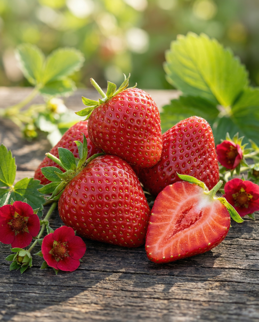 Strawberry Ruby Ann F1 (Fragaria ananassa) – perennial seeds from SeedsChoice