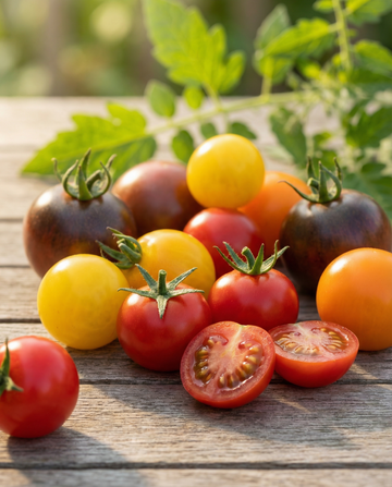 Kirsikkatomaattisiemenet Mix 4 lajiketta (Solanum lycopersicum) – yksivuotiset vihannessiemenet – SeedsChoice