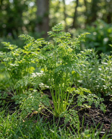 Kirveli Fine Curled (Anthriscus cerefolium) – yksivuotiset siemenet SeedsChoicelta