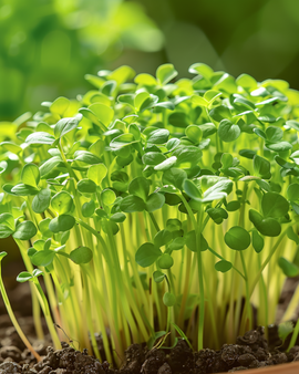 Cress Seeds Lepidium Sativum Annual Vegetable Leaf Crop