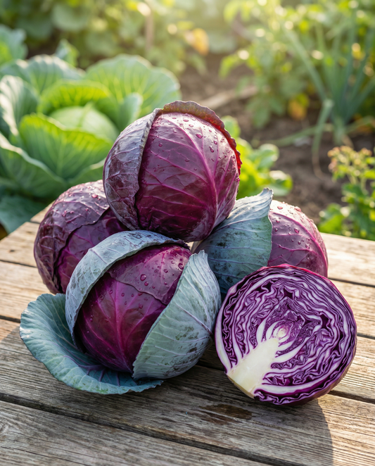 Red Cabbage Langedijker Allervroegste (Brassica oleracea) – yksivuotiset vihannessiemenet, SeedsChoice