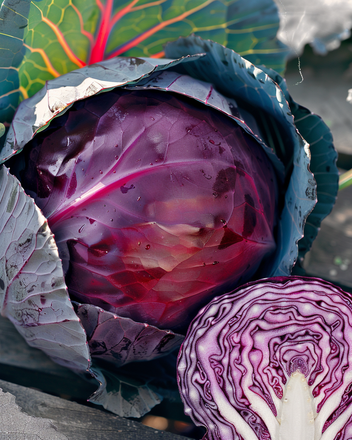 Kaali Roodkop siemenet (Brassica oleracea) – yksivuotinen kasvis