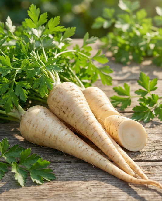 Root Parsley Halblange (Petroselinum crispum) – kaksivuotiset siemenet SeedsChoice-verkkokaupasta