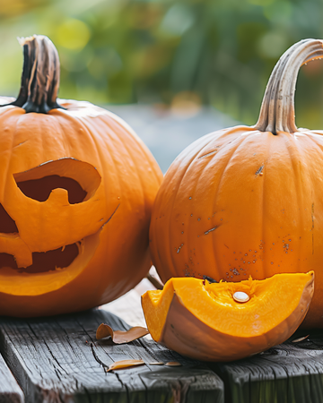 Halloween-kurpitsa Jack O Lantern siemenet (Cucurbita pepo) – yksivuotinen vihannes